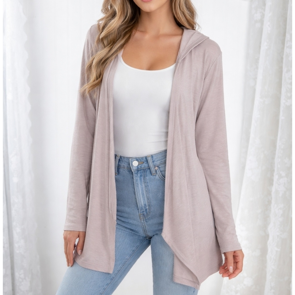 VICTORIA'S SECRET Hooded Open Cardigan Sz S